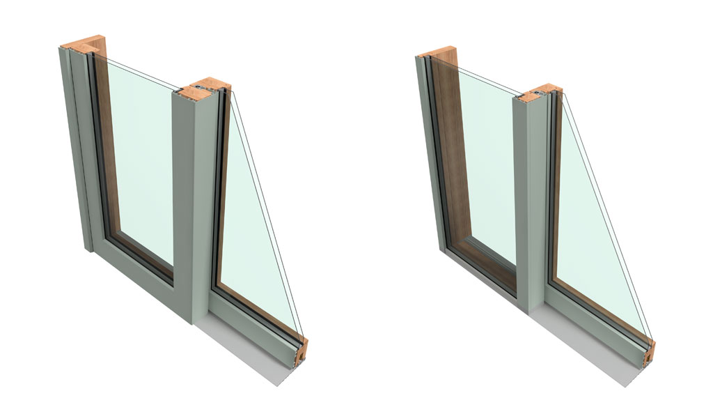 finestre legno alluminio